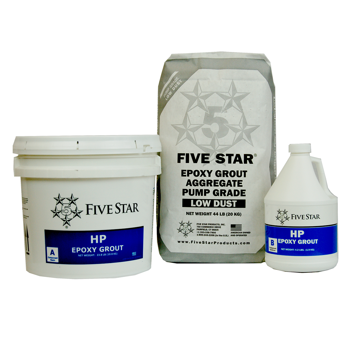 Five Star HP Epoxy Grout High Flow, 1.75 CF kit