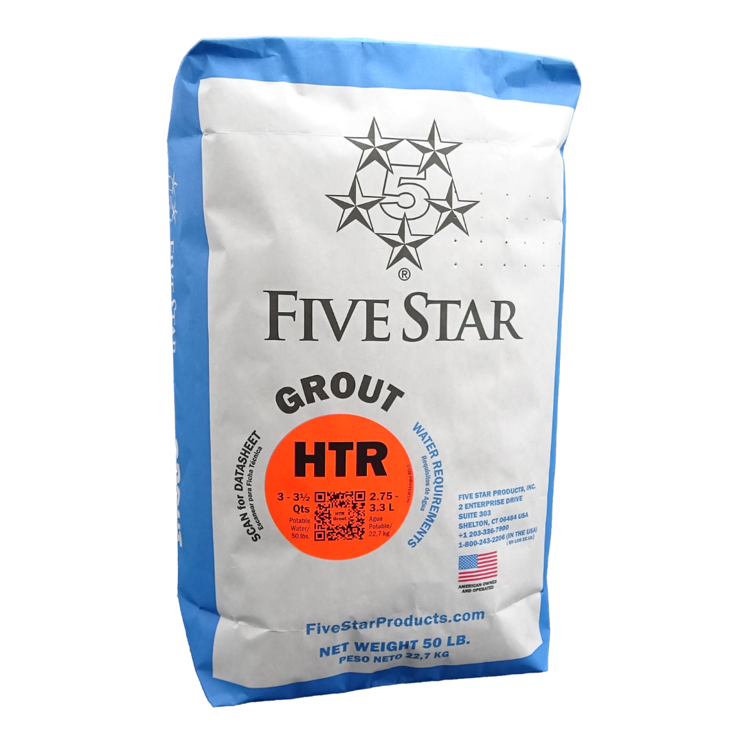 Five Star HTR Grout, 50 lb bag