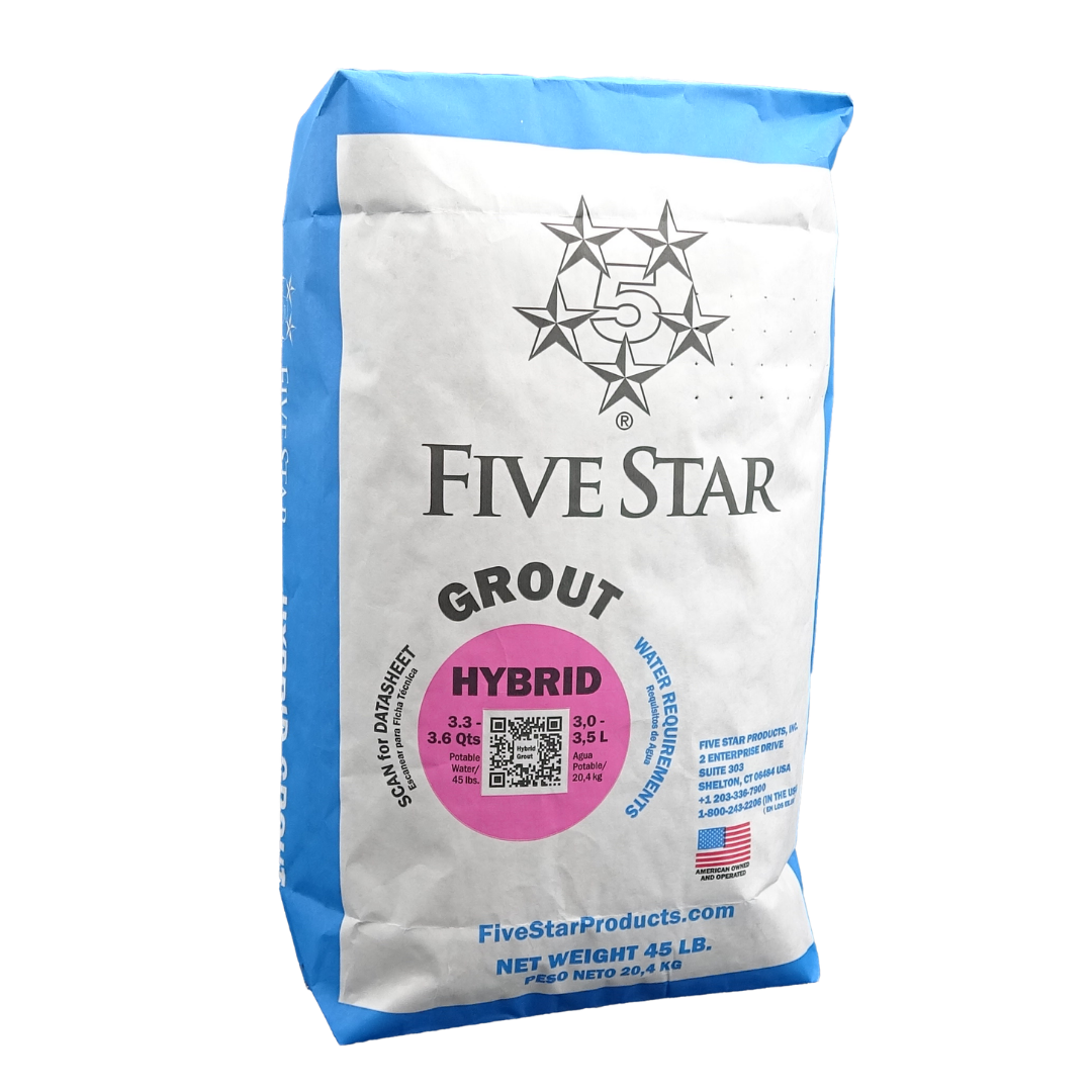 Five Star Hybrid Grout, 45 lb bag