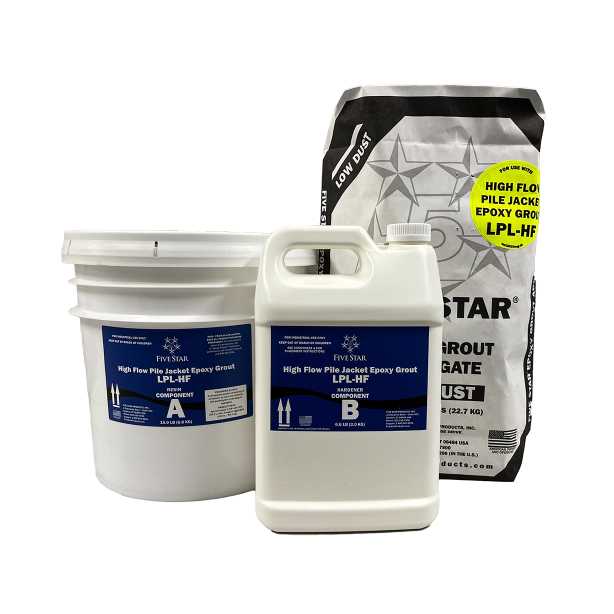 Five Star High Flow Pile Jacket Epoxy Grout LPL-HF, 1.38 CF kit
