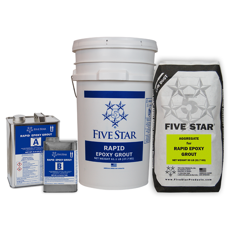 Five Star Rapid Epoxy Grout, 0.5 CF kit
