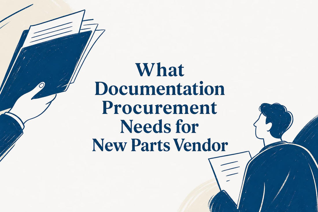 What Documentation Procurement Needs for New Parts Vendor