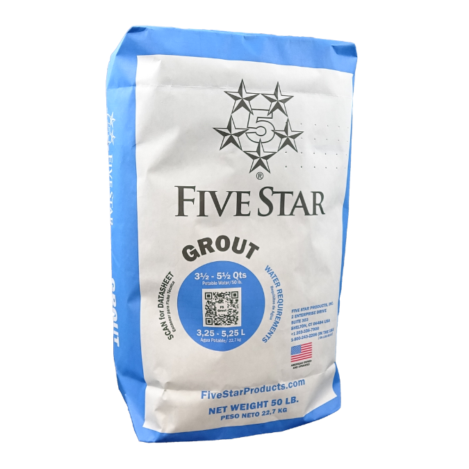 Five Star Grout, 50 lb bag