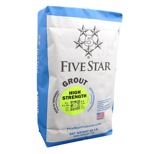 Five Star High Strength Grout, 50 lb bag