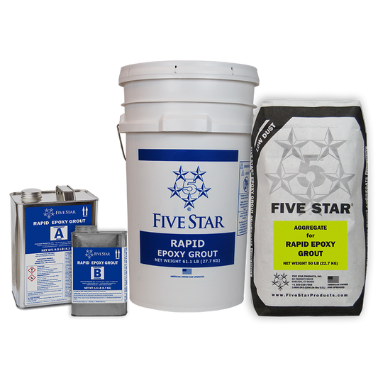 Five Star Rapid Epoxy Grout, 0.5 CF kit