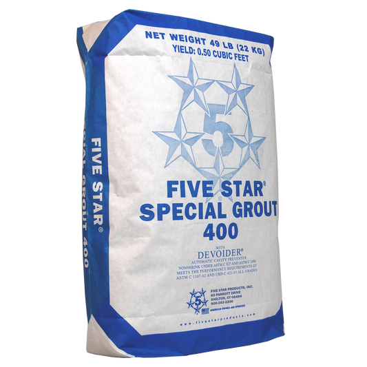Five Star Special Grout 400, 49 lb bag