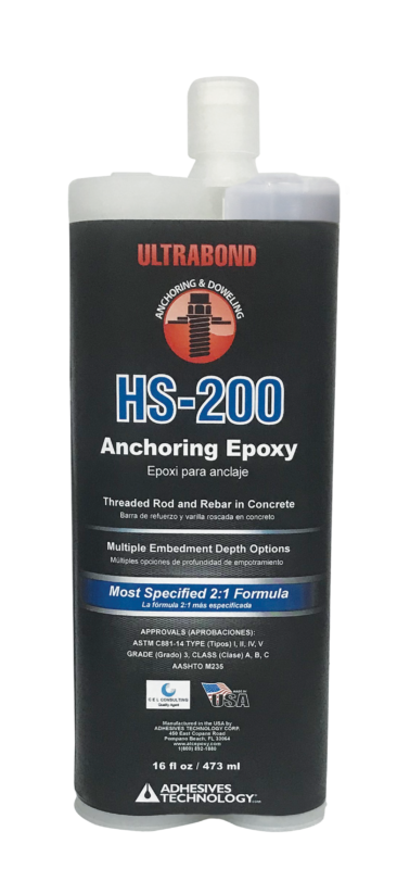 Epoxi de anclaje de alta resistencia Ultrabond HS-200