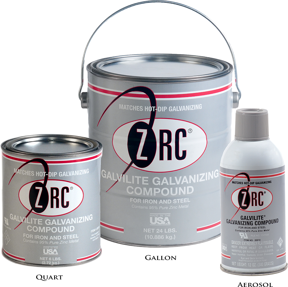Galvilite Galvanizing Repair Compound Quart